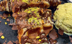 Dark Chocolate & Pistachio Croffle