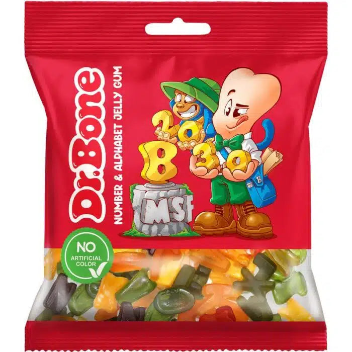 Dr.Bone Number & Alphabet Jelly Gum 85gr