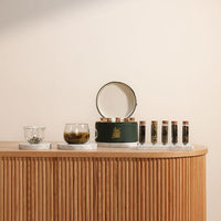 Feel Good Tea Green Leather Tea Box