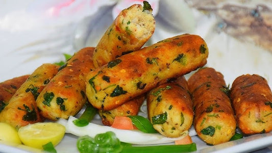 Pakistani Grilled Fish Seekh Kebab