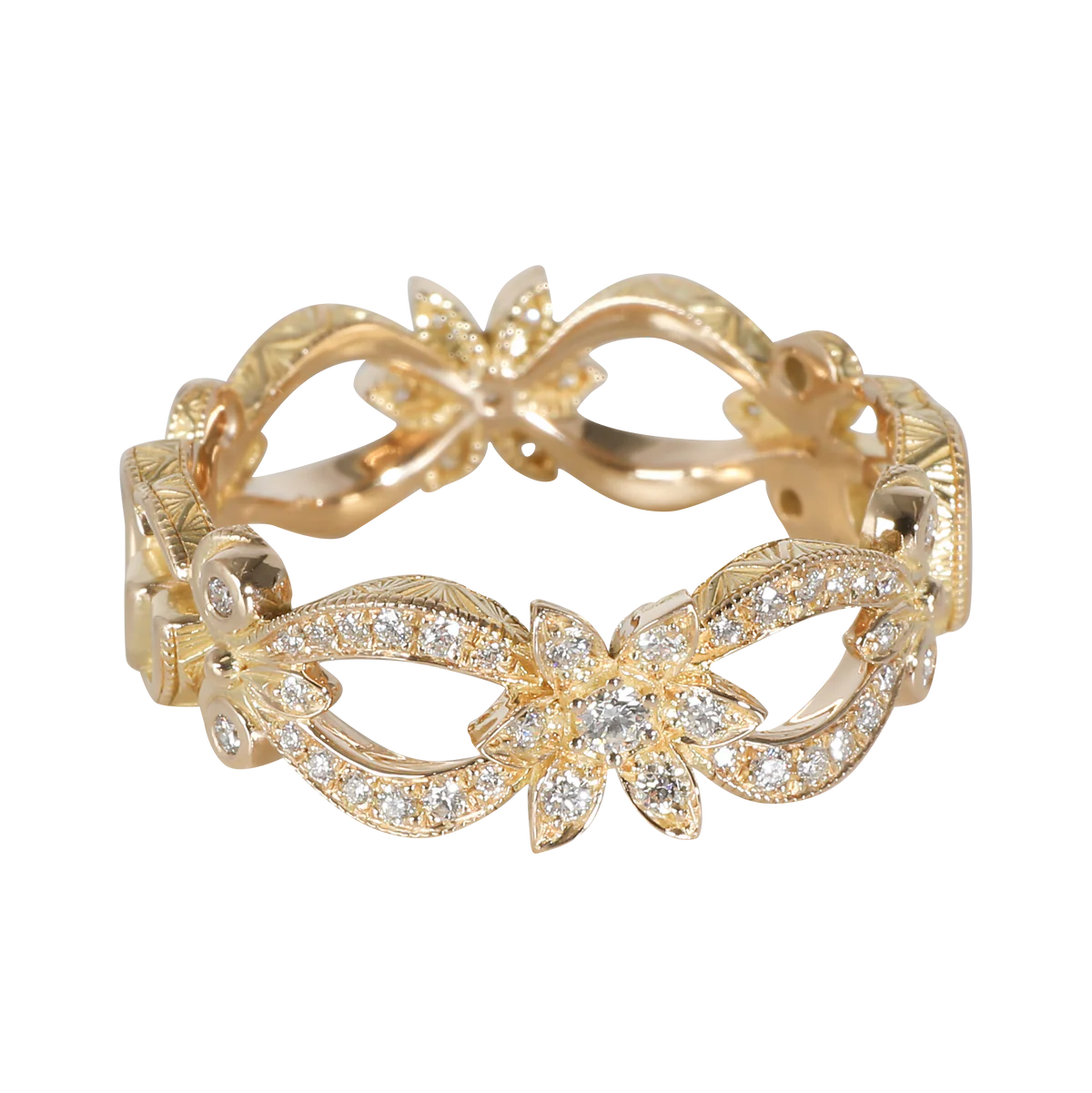Flora Fashion Ring in 18k Yellow Gold 0.35 CTW
