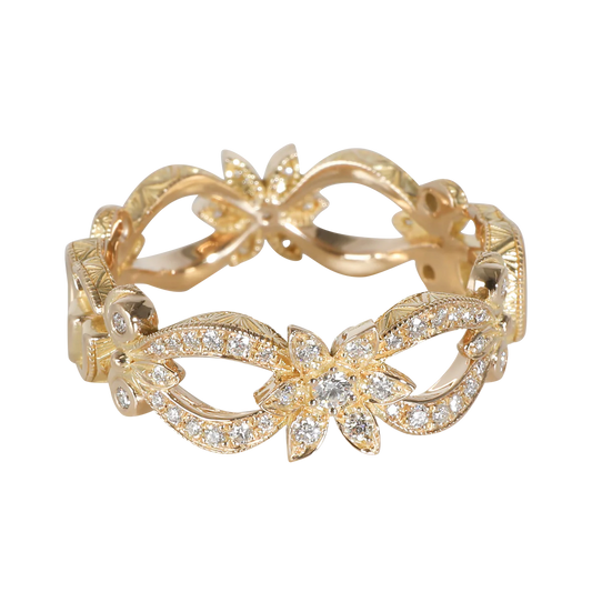 Flora Fashion Ring in 18k Yellow Gold 0.35 CTW