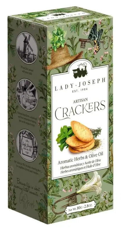 French Herb & Olive Oil Crackers – Pack