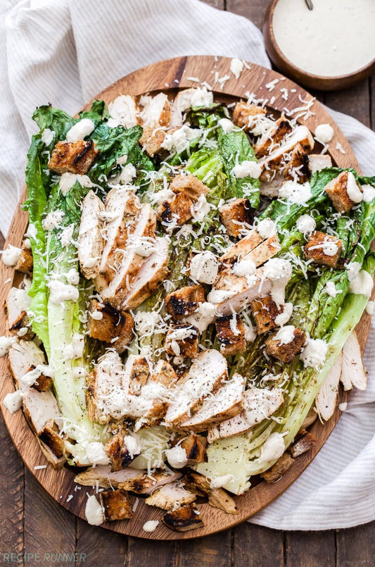 Pakistani Grilled Chicken Caesar Salad
