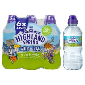 Highland Spring Still Water Sports Cap 6x330ml