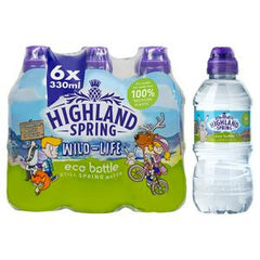 Highland Spring Still Water Sports Cap 6x330ml