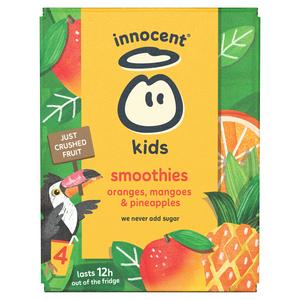 Berkeley Innocent Kids Oranges, Mangoes & Pineapples Smoothies 4x150ml