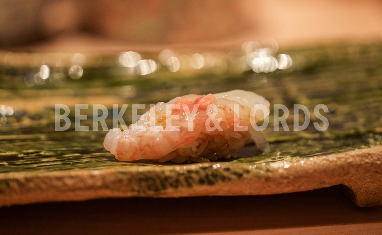 Japanese Botan Ebi Sushi Roll