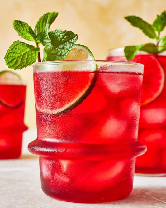 Arabic Karkadeh (Hibiscus Iced Tea)