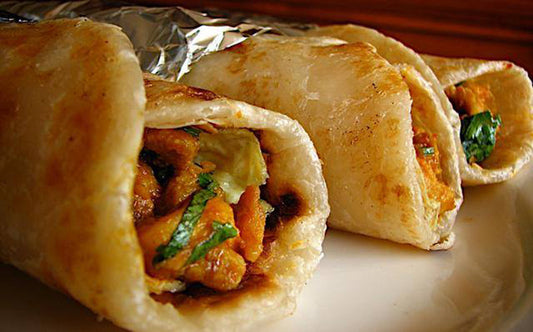Pakistani Chicken Paratha Roll
