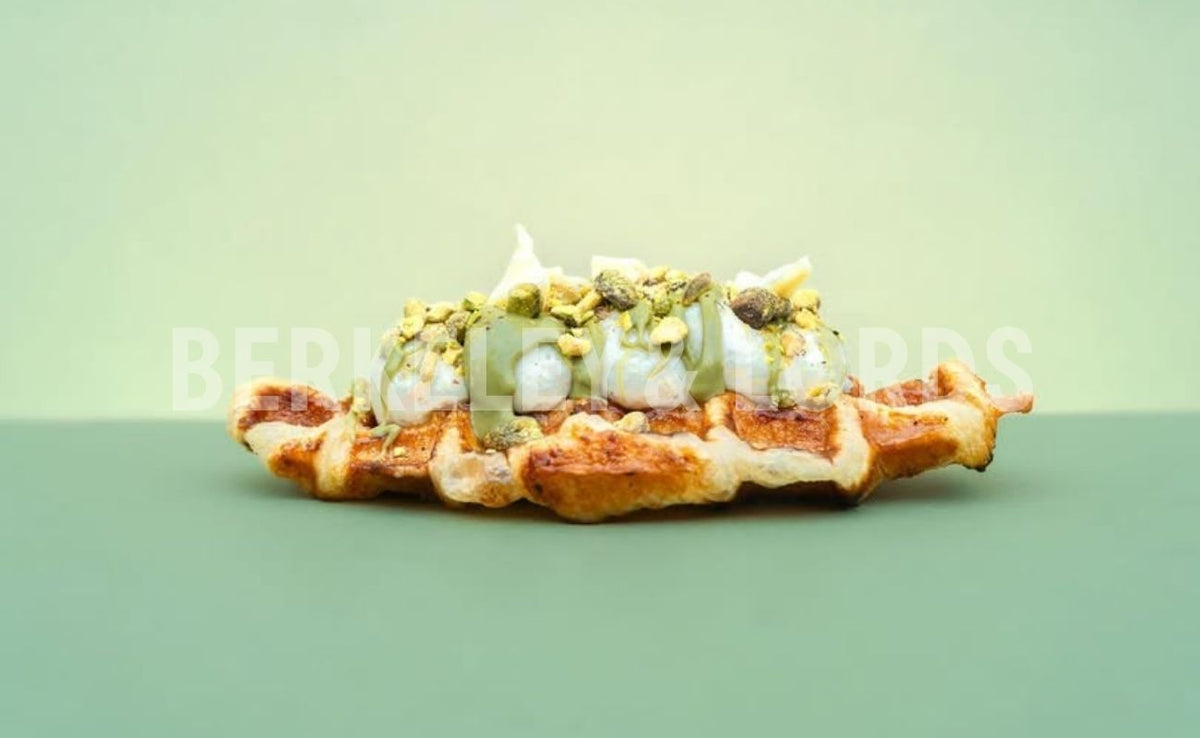 Pistachio & White Chocolate Crunch Waffles