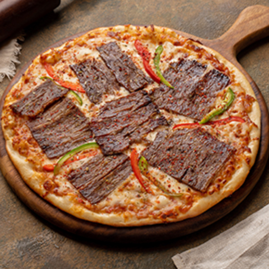 Turkish Turkish Pizza with Chicken & Beef Döner