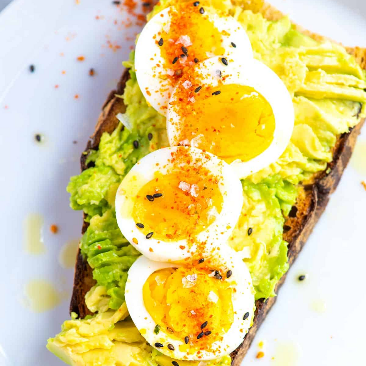 British Avocado Egg Sourdough Bread