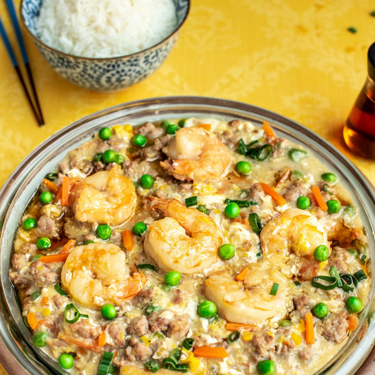 Chinese Shrimp Stir Fry With Egg Noodles
