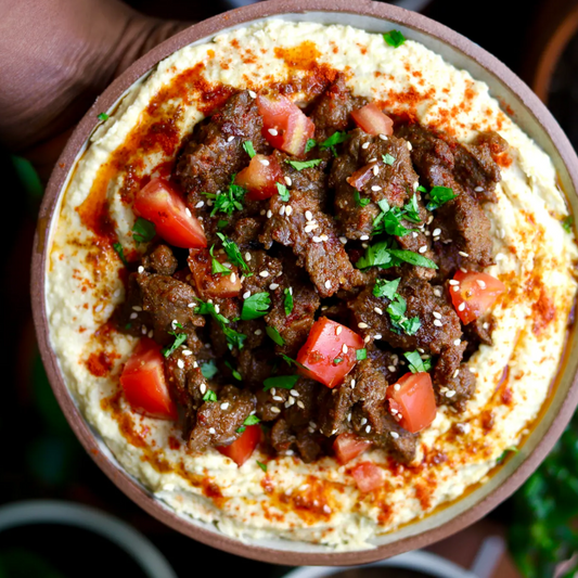 Turkish Hummus with Meat