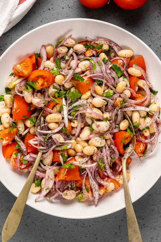 Turkish Piyaz (White Bean Salad)