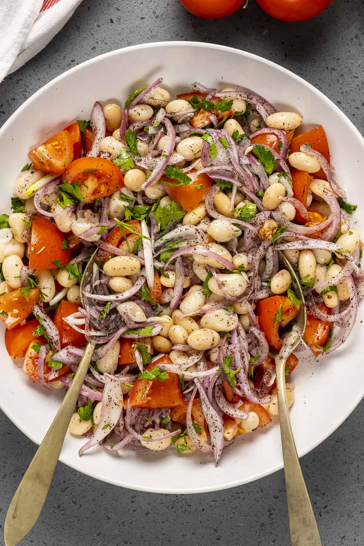 Turkish Piyaz (White Bean Salad)