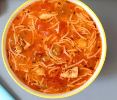 Turkish Şehriyeli Tavuklu Çorbası (Chicken and Vermicelli Soup)