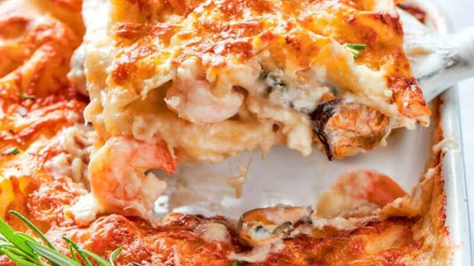 Italian Sea Food Lasangna Bolongnese