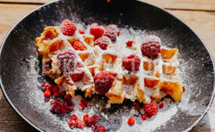 White Chocolate, Ruby & Raspberry Waffles