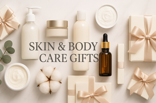 create an image banner for Skin & Body Care gifts