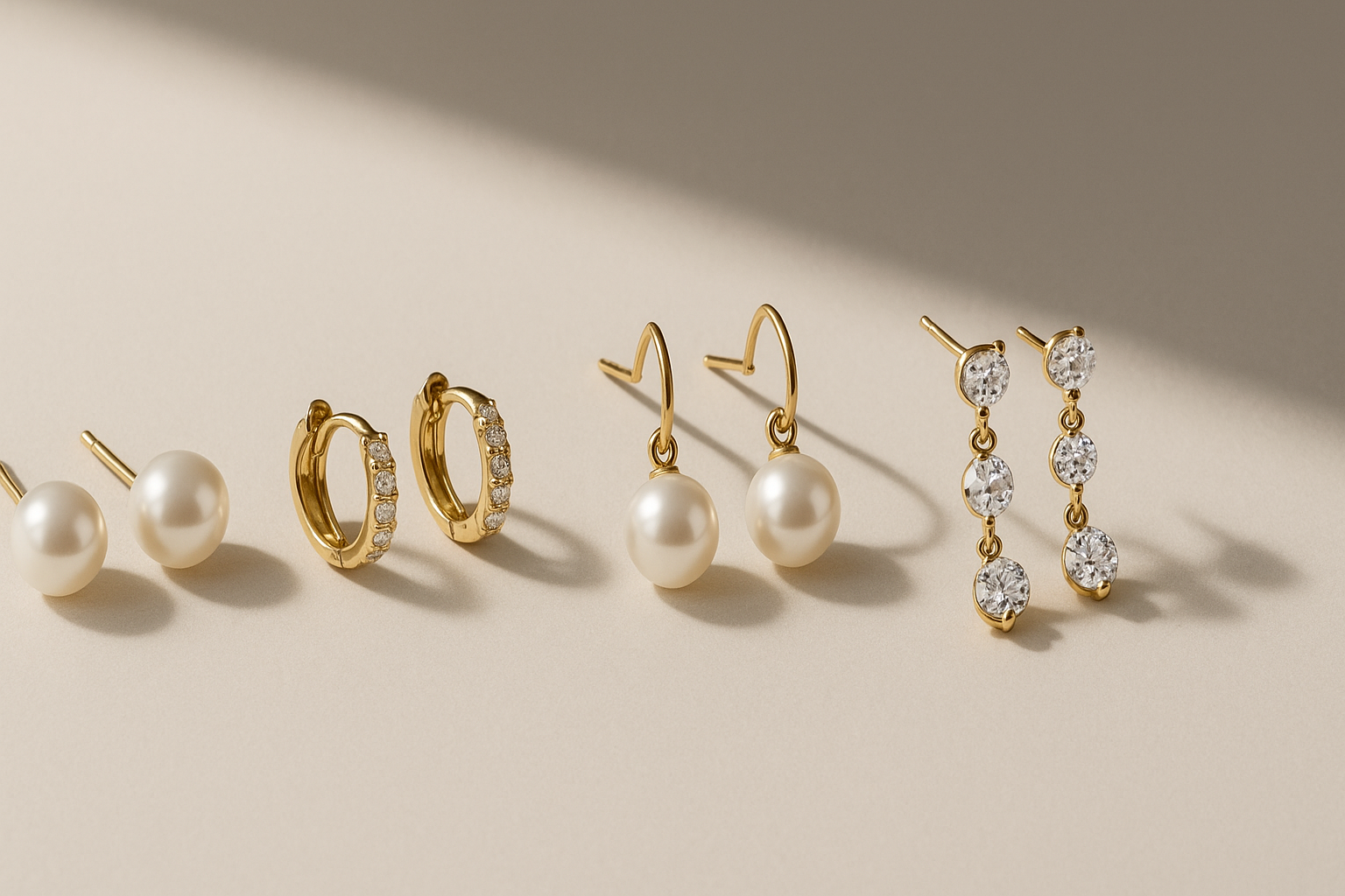 Earrings landscap banner without text on image