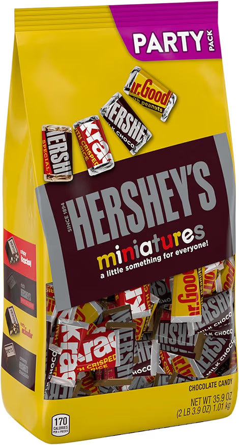 HERSHEY'S Miniatures Assorted Chocolate Candy Party Pack