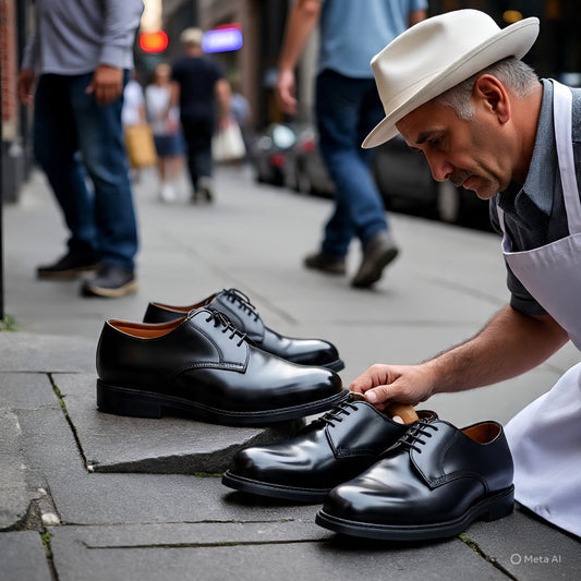 Shoe Polishing (premium wax finish)