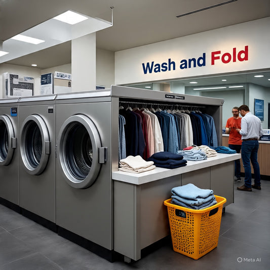 Separate Wash & Fold (30 pcs – machine wash + tumble dry, separated by colour/fabric)