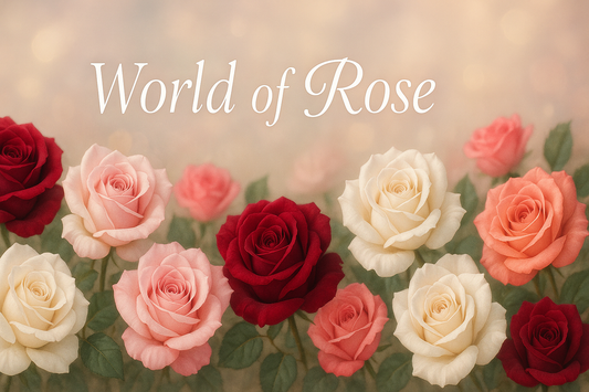 World of Rose  collection banner for flowers